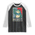 Frog Resist Raglan Shirt Portland Frog Raised Fist Poster Graphic TS11 Black White Print Your Wear
