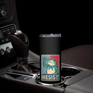 Frog Resist Skinny Tumbler Portland Frog Raised Fist Poster Graphic TS11 Print Your Wear