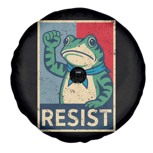 Frog Resist Spare Tire Cover Portland Frog Raised Fist Poster Graphic TS11 Print Your Wear
