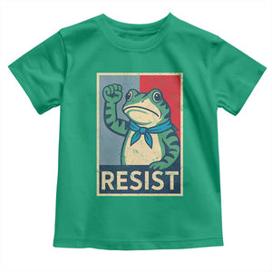 Frog Resist Toddler T Shirt Portland Frog Raised Fist Poster Graphic TS11 Irish Green Print Your Wear