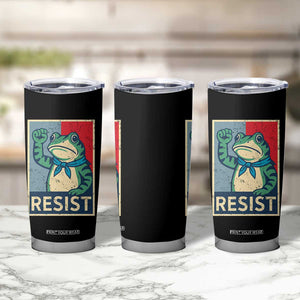 Frog Resist Tumbler Cup Portland Frog Raised Fist Poster Graphic TS11 Print Your Wear