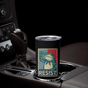 Frog Resist Tumbler Cup Portland Frog Raised Fist Poster Graphic TS11 Print Your Wear