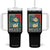 Frog Resist Tumbler With Handle Portland Frog Raised Fist Poster Graphic TS11 One Size: 40 oz Black Print Your Wear