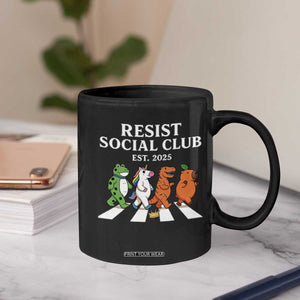 Resist Social Club 2025 Coffee Mug Portland Frog Animals Mascot Walking TS11 Print Your Wear