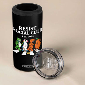 Resist Social Club 2025 4 in 1 Can Cooler Tumbler Portland Frog Animals Mascot Walking TS11 Print Your Wear