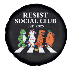 Resist Social Club 2025 Spare Tire Cover Portland Frog Animals Mascot Walking TS11 Print Your Wear