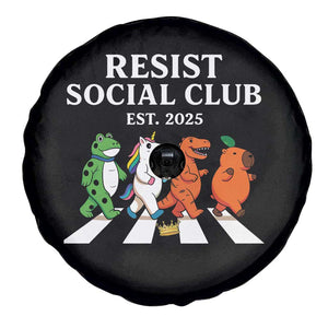 Resist Social Club 2025 Spare Tire Cover Portland Frog Animals Mascot Walking TS11 Print Your Wear
