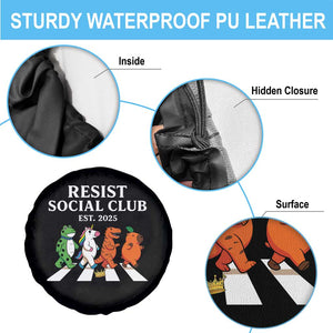 Resist Social Club 2025 Spare Tire Cover Portland Frog Animals Mascot Walking TS11 Print Your Wear