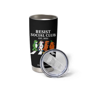 Resist Social Club 2025 Tumbler Cup Portland Frog Animals Mascot Walking TS11 Print Your Wear