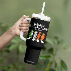 Resist Social Club 2025 Tumbler With Handle Portland Frog Animals Mascot Walking TS11 Print Your Wear