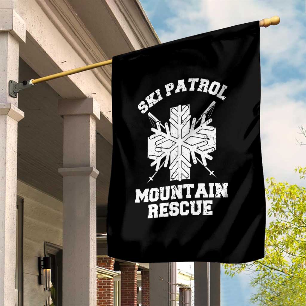 Ski Patrol Mountain Rescue Garden Flag Winter Slopes Skiing Snowboarding Snowflake TS11 Print Your Wear
