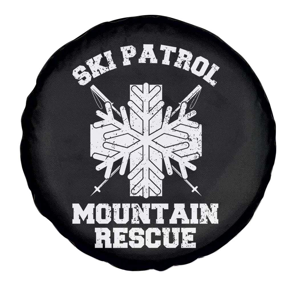 Ski Patrol Mountain Rescue Spare Tire Cover Winter Slopes Skiing Snowboarding Snowflake TS11 Print Your Wear