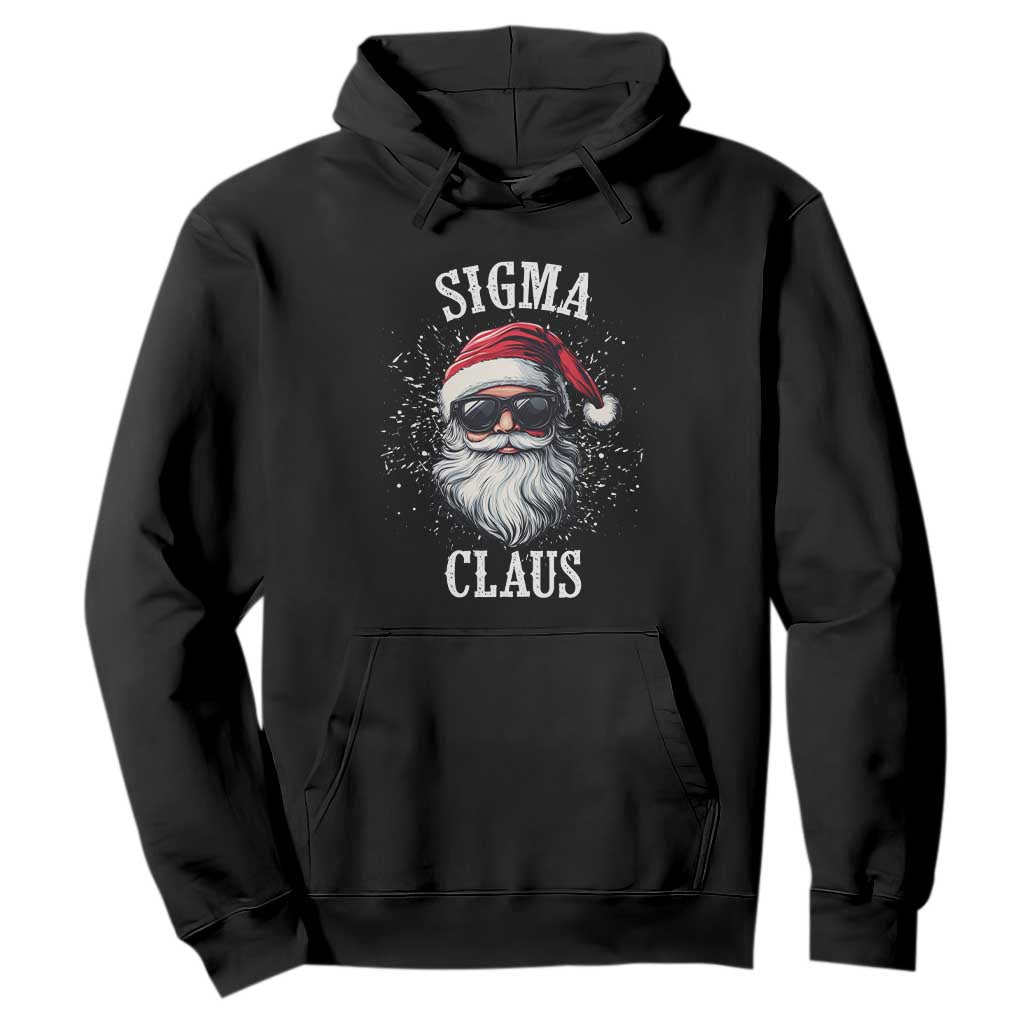 Funny Christmas Santa Hoodie Sigma Claus Cool Santa The Rizzler Meme TS11 Black Print Your Wear