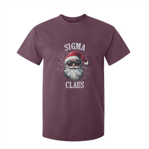 Funny Christmas Santa T Shirt For Kid Sigma Claus Cool Santa The Rizzler Meme TS11 Maroon Print Your Wear