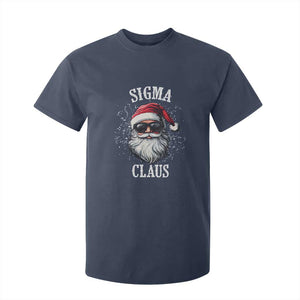 Funny Christmas Santa T Shirt For Kid Sigma Claus Cool Santa The Rizzler Meme TS11 Navy Print Your Wear