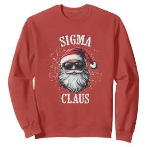 Funny Christmas Santa Sweatshirt Sigma Claus Cool Santa The Rizzler Meme TS11 Red Print Your Wear