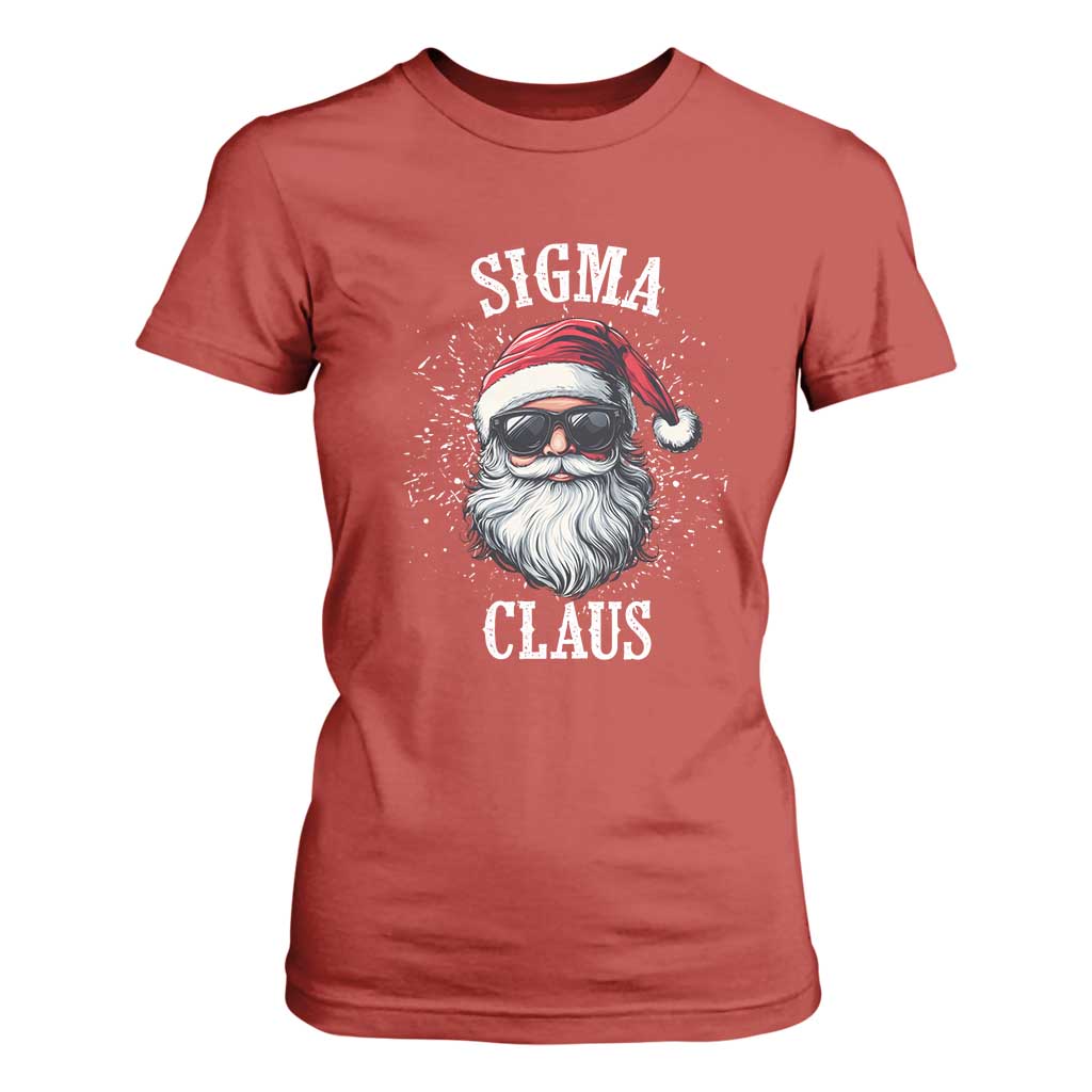Funny Christmas Santa T Shirt For Women Sigma Claus Cool Santa The Rizzler Meme TS11 Red Print Your Wear