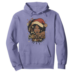 Funny African American Christmas Hoodie Ain't Nothing But A Christmas Party Santa Black Melanin Girl TS11 Violet Print Your Wear