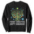 Funny Chrismukkah Sweatshirt Merry Christmas Happy Hanukkah Christmas Tree Jewish Menorah TS11 Black Print Your Wear