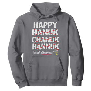 Funny Hanukkah Hoodie Happy Hanuk Chanuk Hannuk Jewish Christmas Menorah TS11 Charcoal Print Your Wear