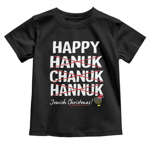 Funny Hanukkah Toddler T Shirt Happy Hanuk Chanuk Hannuk Jewish Christmas Menorah TS11 Black Print Your Wear