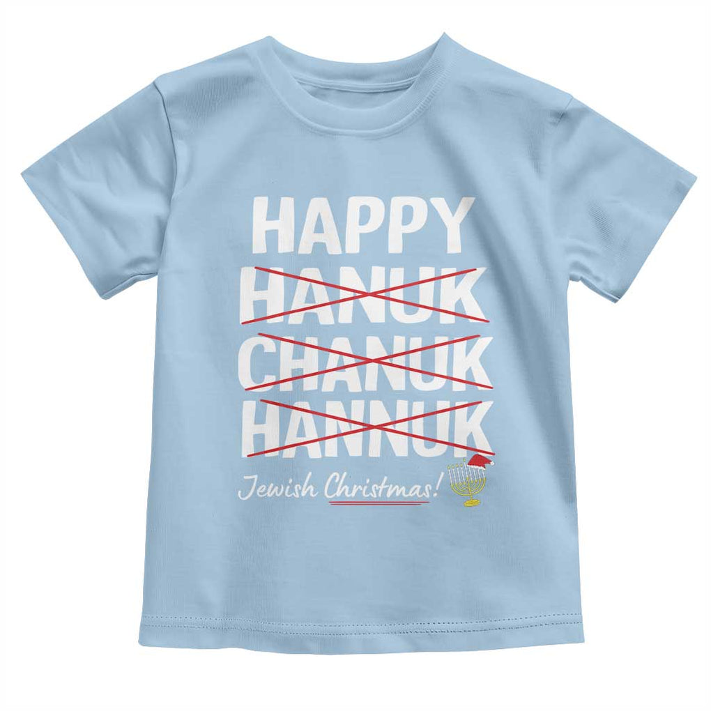 Funny Hanukkah Toddler T Shirt Happy Hanuk Chanuk Hannuk Jewish Christmas Menorah TS11 Light Blue Print Your Wear