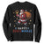 Funny Christmas Hanukkah Sweatshirt Happy Chrismukkah Santa Menorah TS11 Black Print Your Wear