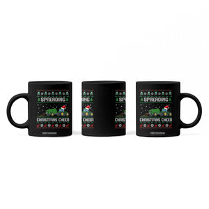 Spreading Christmas Cheer Coffee Mug Funny Farming Tractor Xmas TS11 Print Your Wear