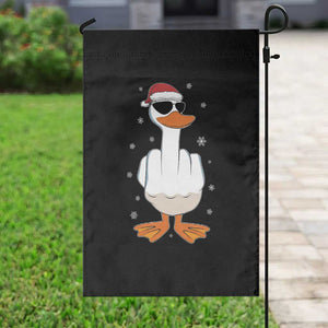 Funny Christmas Offensive Rude Duck Garden Flag I Dont Give A Duck Middle Finger Xmas TS11 Print Your Wear