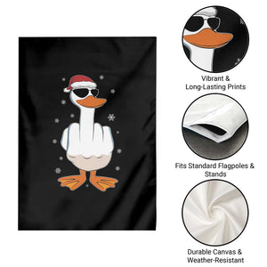 Funny Christmas Offensive Rude Duck Garden Flag I Dont Give A Duck Middle Finger Xmas TS11 Print Your Wear