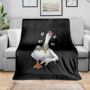 Funny 67 Cool Silly Goose Hip Hop Gangster Throw Blanket TS11 Print Your Wear