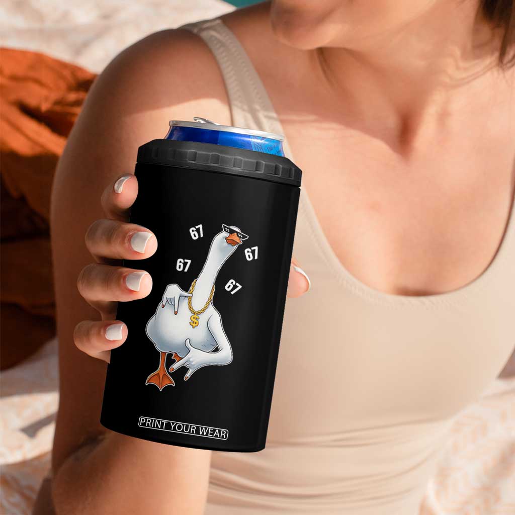 Funny 67 Cool Silly Goose Hip Hop Gangster 4 in 1 Can Cooler Tumbler TS11 Print Your Wear