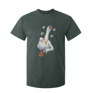 Funny 67 Cool Silly Goose Hip Hop Gangster T Shirt For Kid TS11 Dark Forest Green Print Your Wear