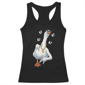Funny 67 Cool Silly Goose Hip Hop Gangster Racerback Tank Top TS11 Black Print Your Wear