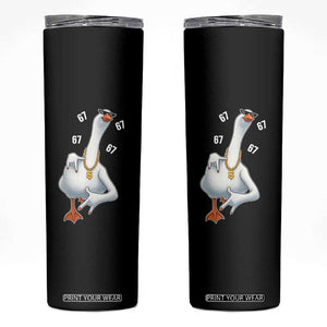 Funny 67 Cool Silly Goose Hip Hop Gangster Skinny Tumbler TS11 Black Print Your Wear