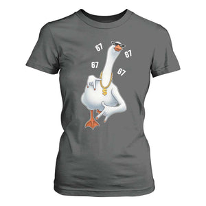 Funny 67 Cool Silly Goose Hip Hop Gangster T Shirt For Women TS11 Dark Heather Print Your Wear