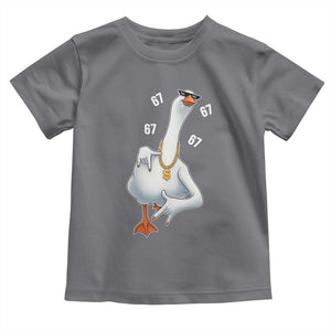 Funny 67 Cool Silly Goose Hip Hop Gangster Toddler T Shirt TS11 Charcoal Print Your Wear