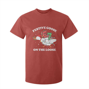 Funny Goose 67 Christmas T Shirt For Kid Festive Goose On The Loose Six Seven Meme TS11 Red Print Your Wear