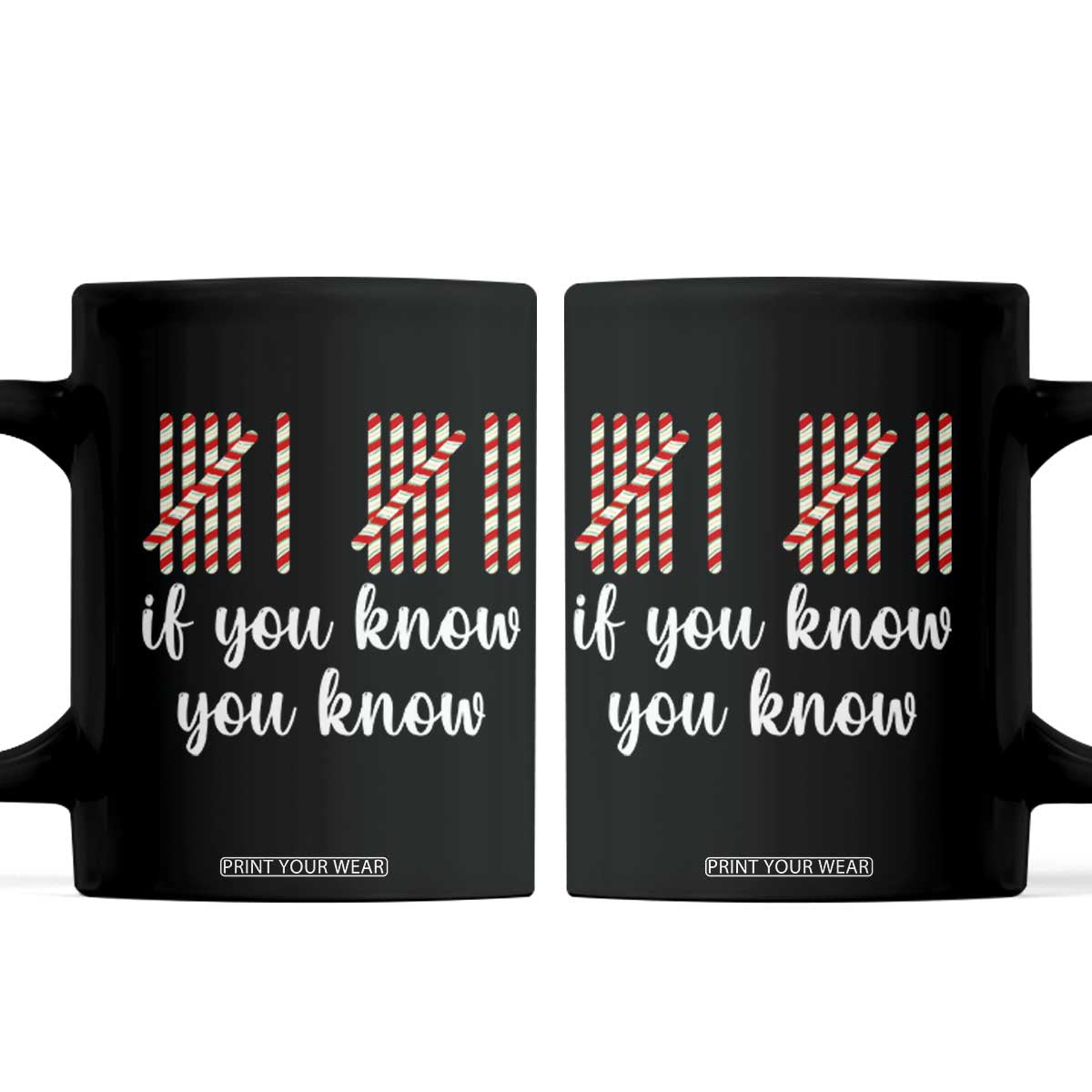 Funny 67 Christmas Coffee Mug If You Know You Know Six Seven Meme Canday Cane TS11 Black Print Your Wear