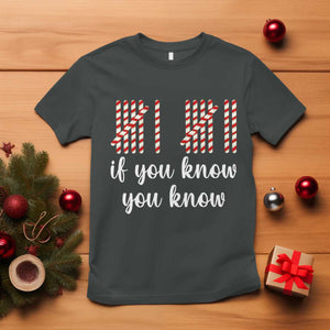 Funny 67 Christmas T Shirt If You Know You Know Six Seven Meme Canday Cane TS11 Dark Heather Print Your Wear