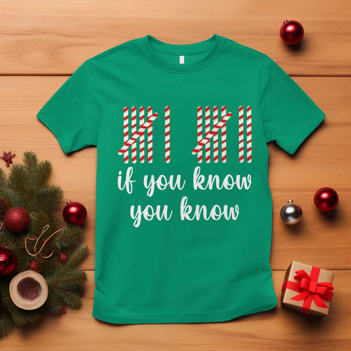 Funny 67 Christmas T Shirt If You Know You Know Six Seven Meme Canday Cane TS11 Irish Green Print Your Wear