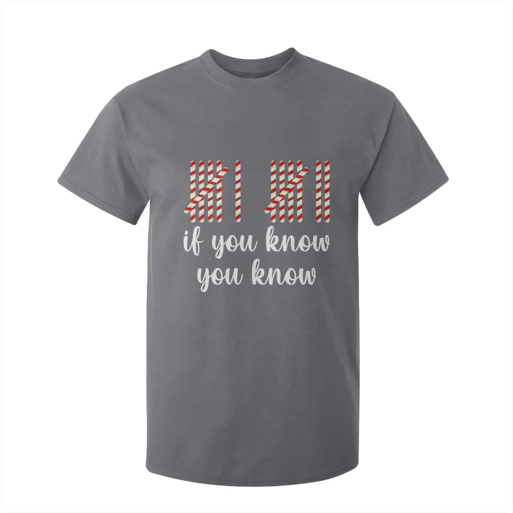 Funny 67 Christmas T Shirt For Kid If You Know You Know Six Seven Meme Canday Cane TS11 Charcoal Print Your Wear