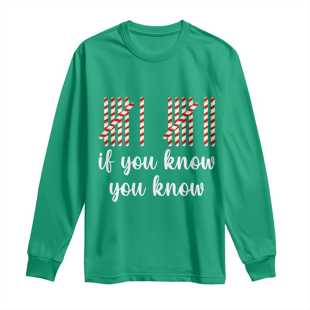 Funny 67 Christmas Long Sleeve Shirt If You Know You Know Six Seven Meme Canday Cane TS11 Irish Green Print Your Wear