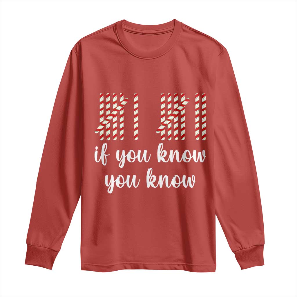 Funny 67 Christmas Long Sleeve Shirt If You Know You Know Six Seven Meme Canday Cane TS11 Red Print Your Wear