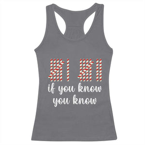 Funny 67 Christmas Racerback Tank Top If You Know You Know Six Seven Meme Canday Cane TS11 Charcoal Print Your Wear