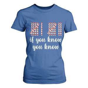 Funny 67 Christmas T Shirt For Women If You Know You Know Six Seven Meme Canday Cane TS11 Royal Blue Print Your Wear