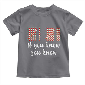 Funny 67 Christmas Toddler T Shirt If You Know You Know Six Seven Meme Canday Cane TS11 Charcoal Print Your Wear