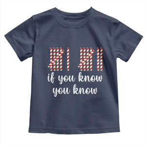 Funny 67 Christmas Toddler T Shirt If You Know You Know Six Seven Meme Canday Cane TS11 Navy Print Your Wear