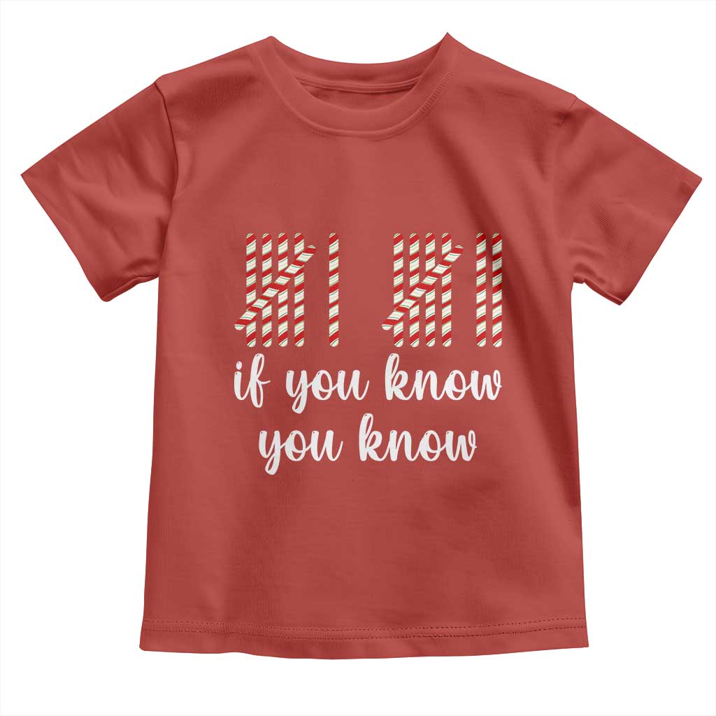 Funny 67 Christmas Toddler T Shirt If You Know You Know Six Seven Meme Canday Cane TS11 Red Print Your Wear