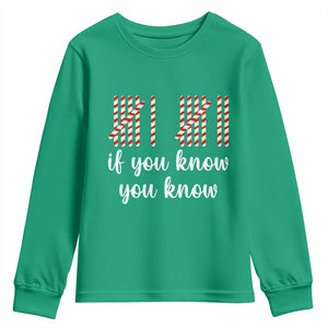 Funny 67 Christmas Youth Sweatshirt If You Know You Know Six Seven Meme Canday Cane TS11 Irish Green Print Your Wear